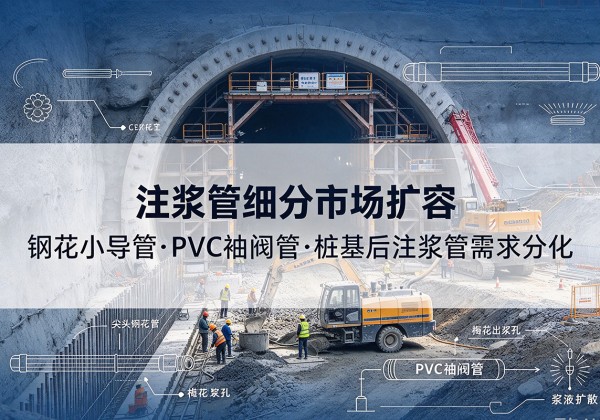科尔沁左翼中旗注浆管细分市场扩容，隧道钢花小导管、PVC 袖阀管、桩基后注浆管需求分化